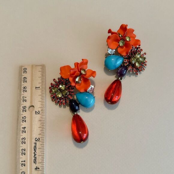 Crystal drop earrings N1060 - Picture 5 of 5